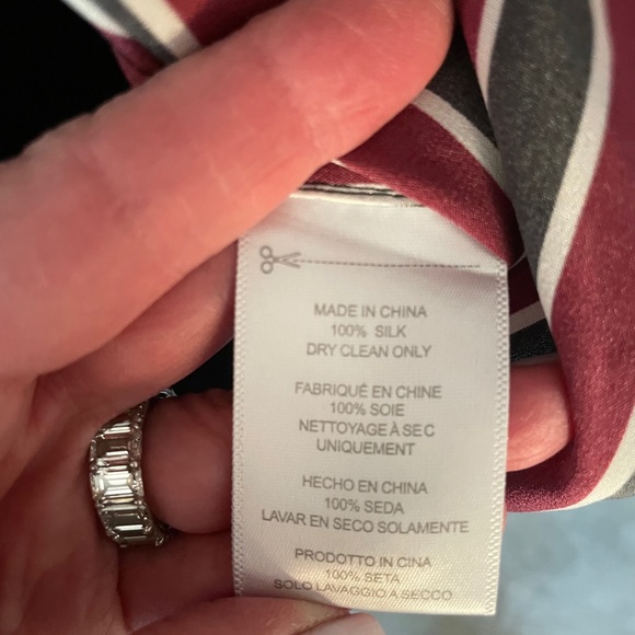 Equipment Femme silk striped button down blouse - Picture 5 of 6